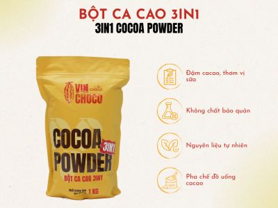 BỘT CA CAO 3 IN 1 VINCHOCO 1KG BỘT CA CAO 3 IN 1 VINCHOCO 1KG