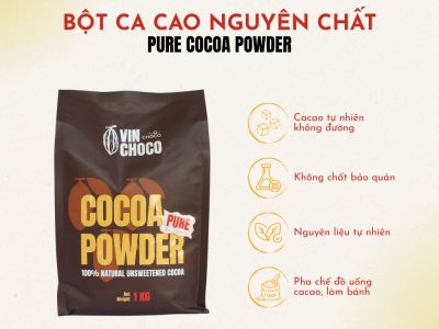 BỘT CA CAO NGUYÊN CHẤT VINCHOCO 1KG
