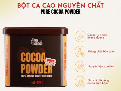 BỘT CA CAO NGUYÊN CHẤT VINCHOCO 400G BỘT CA CAO NGUYÊN CHẤT VINCHOCO 400G