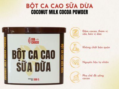 BỘT CA CAO SỮA DỪA 500G BỘT CA CAO SỮA DỪA 500G