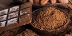 How is cocoa powder produced?