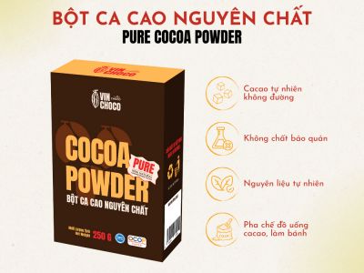 BỘT CACAO NGUYÊN CHẤT 250G BỘT CACAO NGUYÊN CHẤT 250G