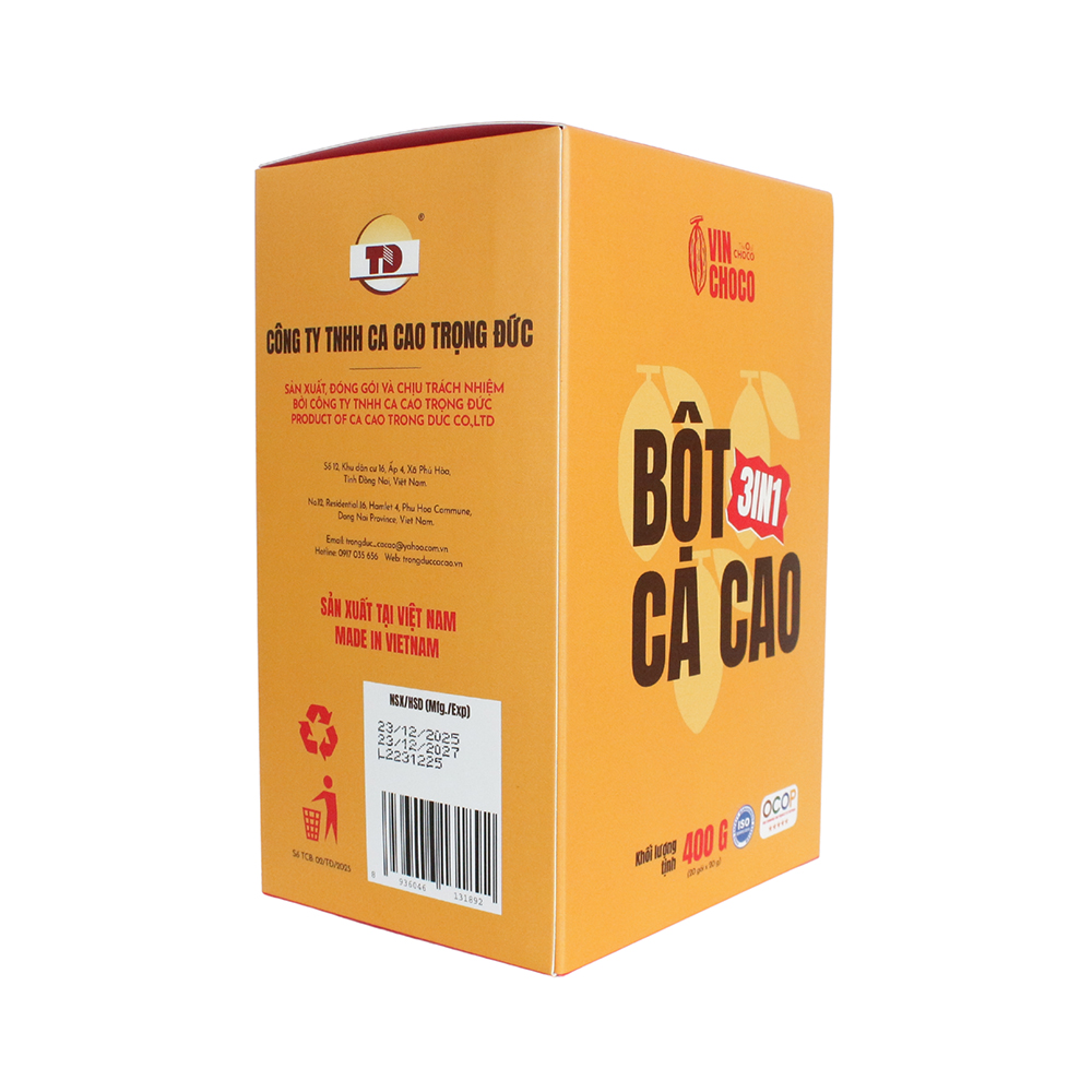 Bột ca cao 3in1 Vinchoco 400g