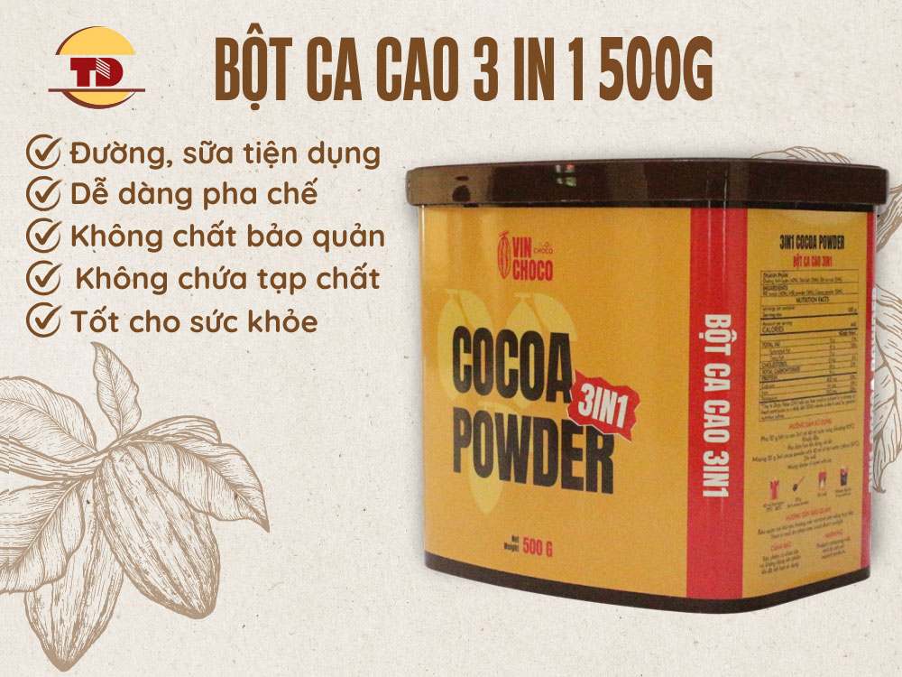 BỘT CACAO 3 IN 1 500G