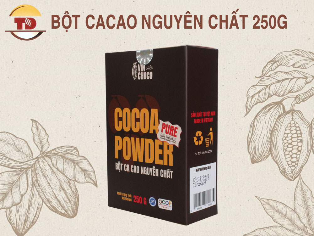 BỘT CACAO NGUYÊN CHẤT 250G