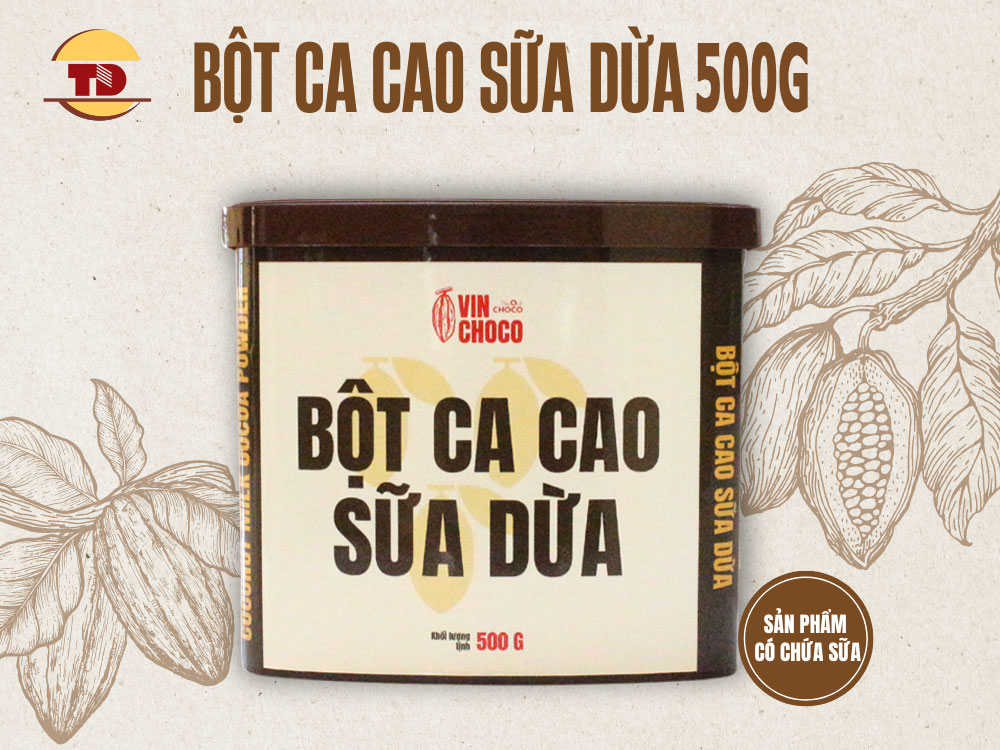 BỘT CA CAO SỮA DỪA 500G