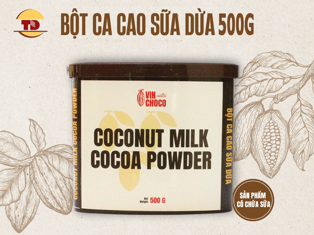 BỘT CA CAO SỮA DỪA 500G